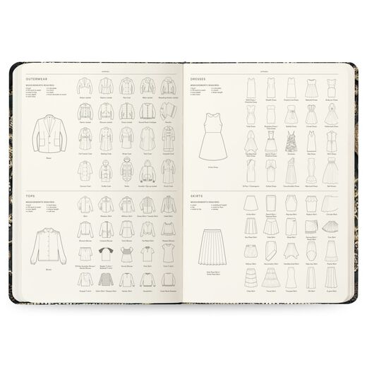 V&A Chanel A4 fashion illustration sketchbook